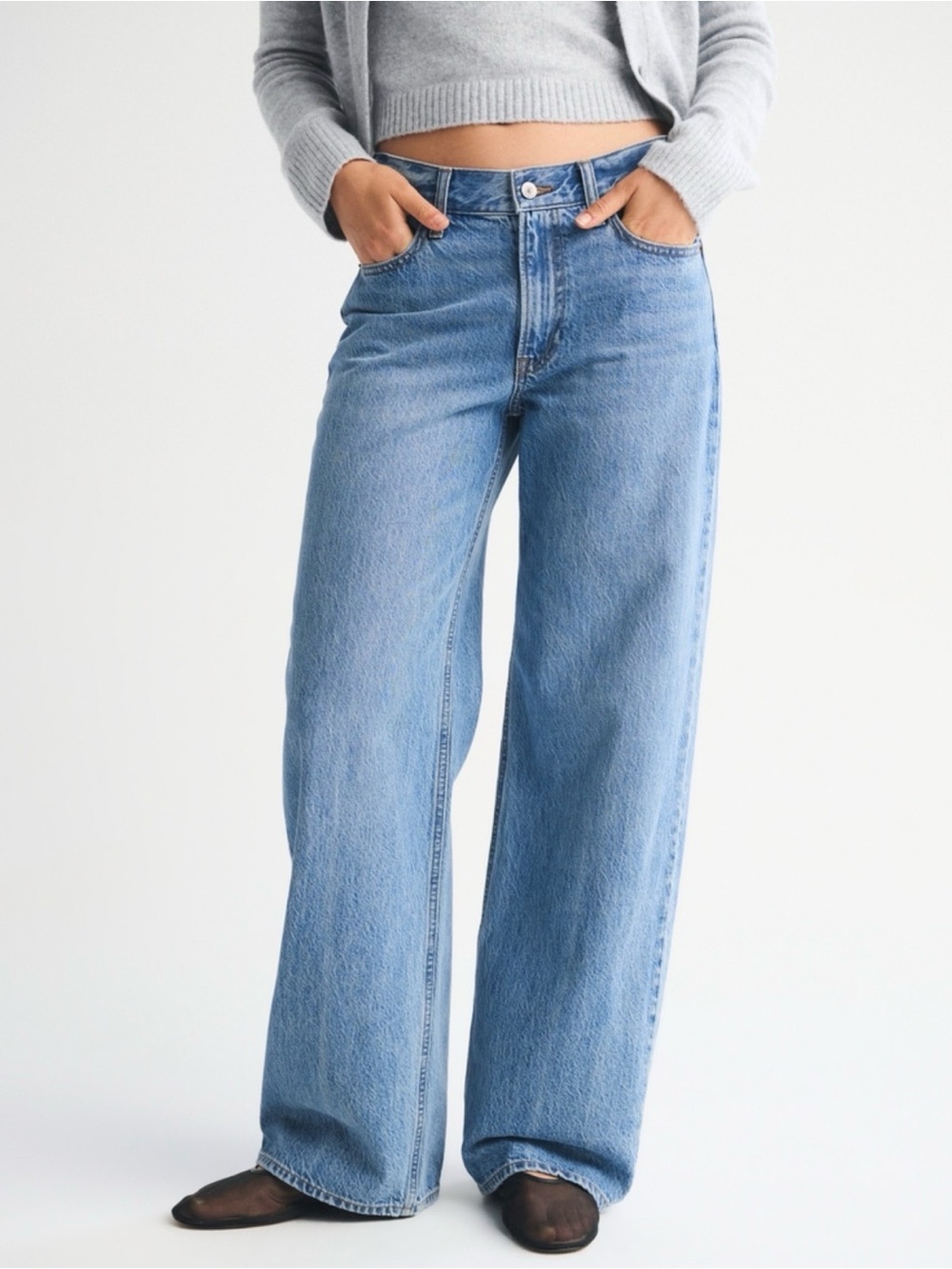 Abercrombie Low Rise Ultra Loose Jeans | Size 29 Long